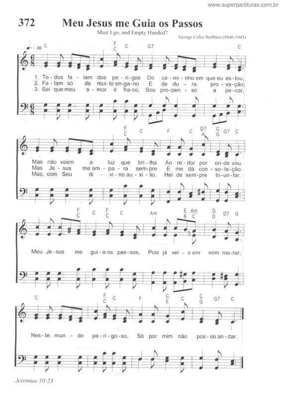 Partitura da música Meu Jesus Me Guia Os Passos