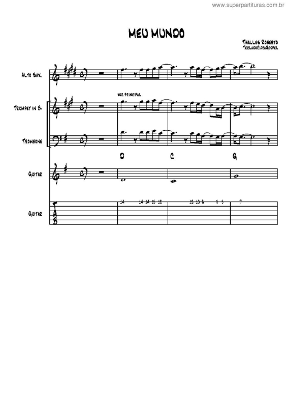 Partitura da música Meu Mundo v.2