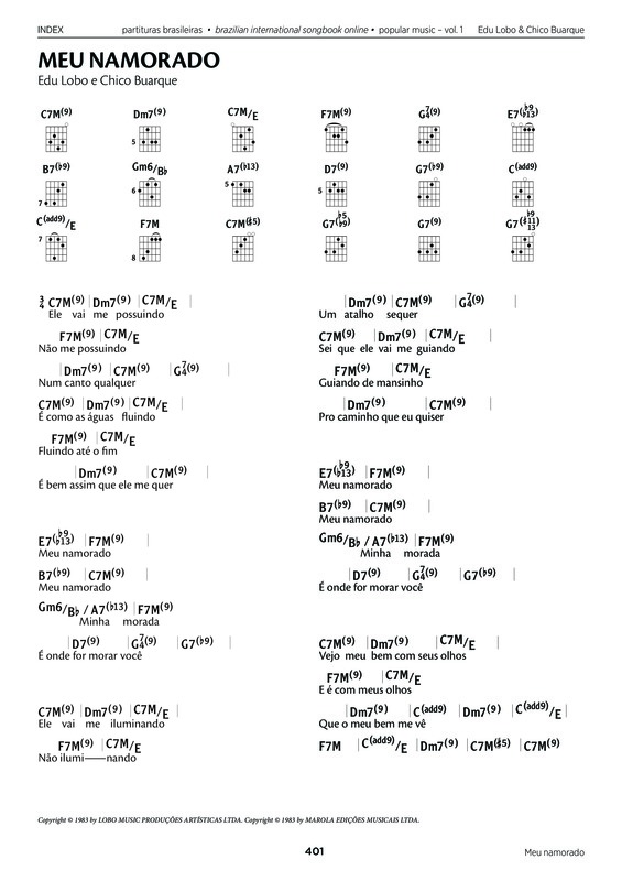 Partitura da música Meu Namorado v.2