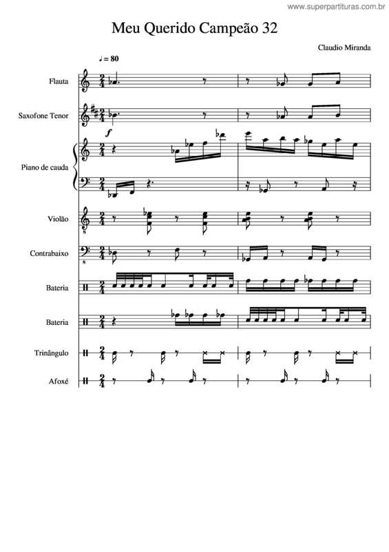 Partitura da música Meu Querido Campeão 32