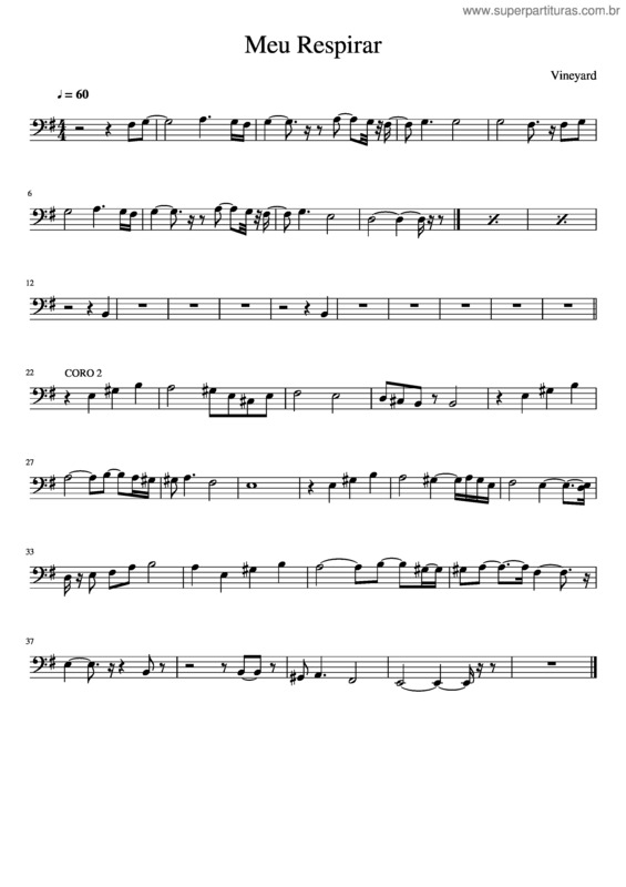 Partitura da música Meu Respirar v.4