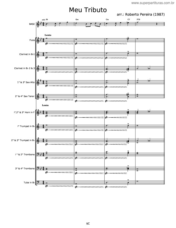 Partitura da música Meu Tributo – Victorino Silva v.3