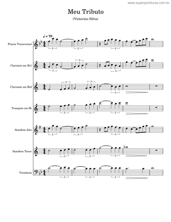 Partitura da música Meu Tributo – Victorino Silva v.4