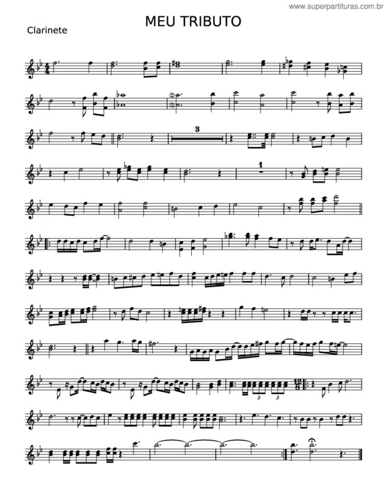 Partitura da música Meu Tributo v.11