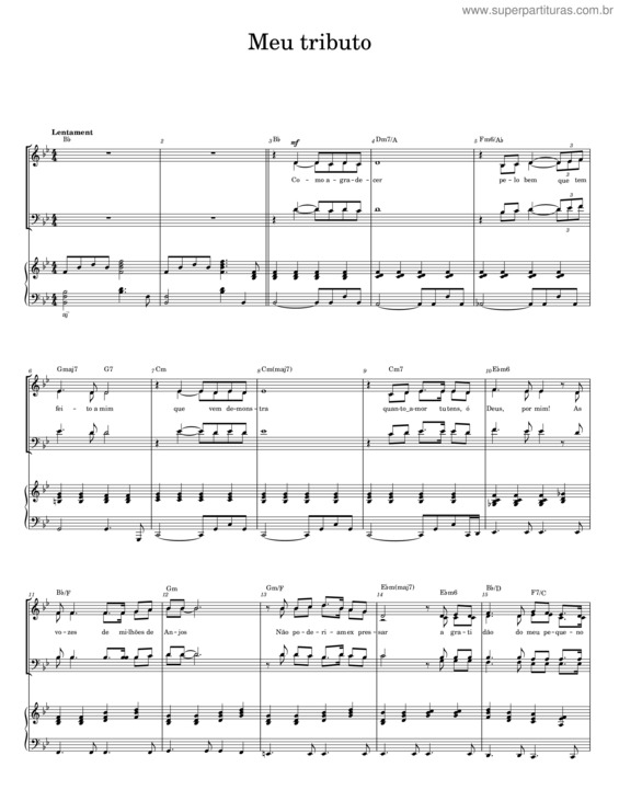 Partitura da música Meu Tributo v.13