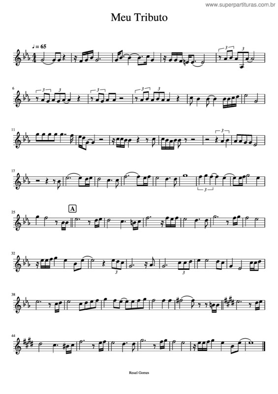 Partitura da música Meu Tributo v.4