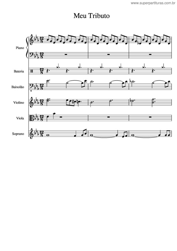Partitura da música Meu Tributo v.5