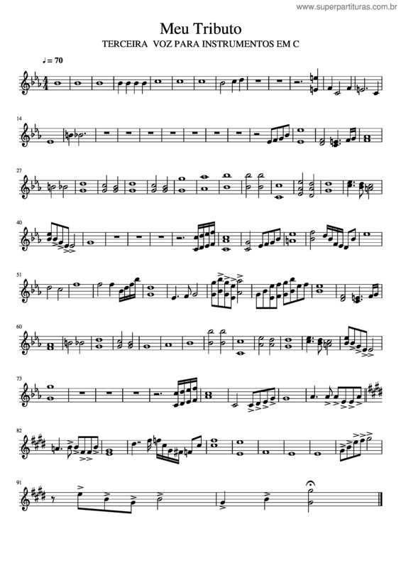 Partitura da música Meu Tributo v.6