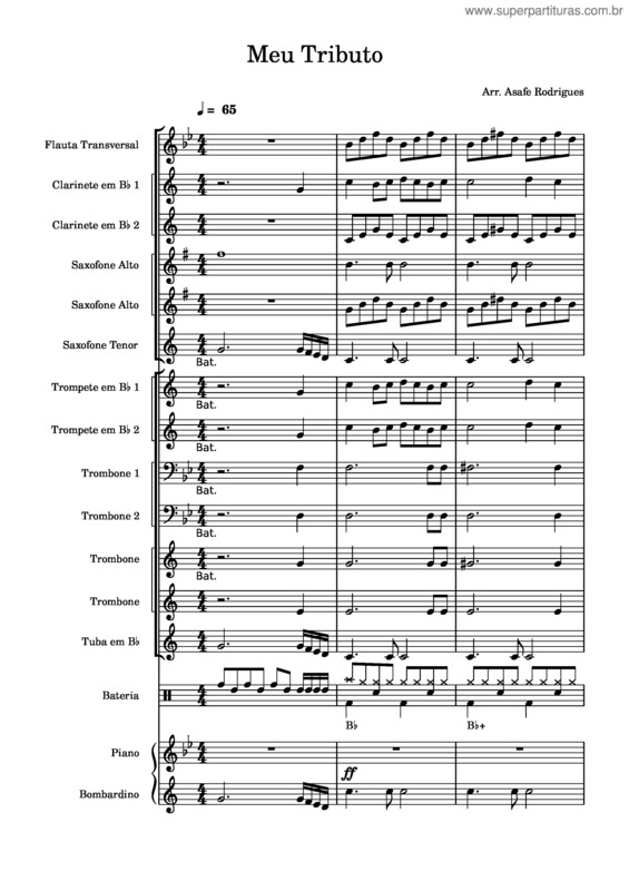 Partitura da música Meu Tributo v.7