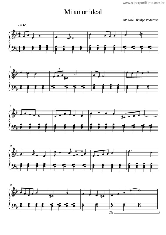 Partitura da música Mi Amor Ideal