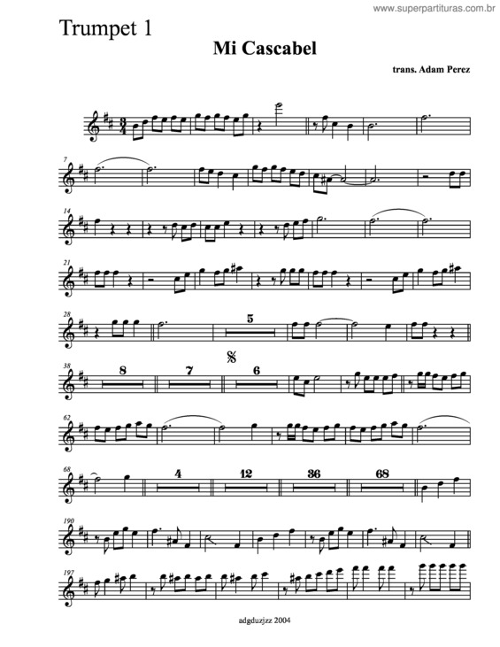 Partitura da música Mi Cascabel