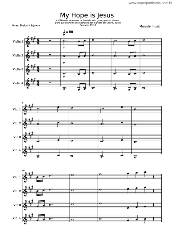 Partitura da música Mi Roca Es Cristo