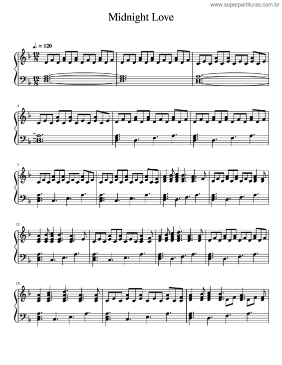 Partitura da música Midnight Love – Girl In Red