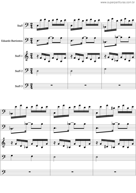 Partitura da música Milonga v.2