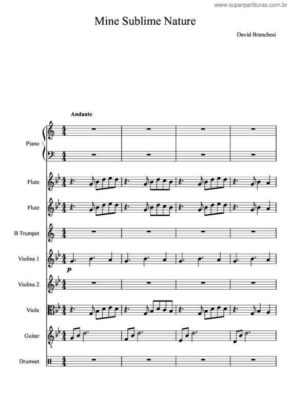 Partitura da música Mine Sublime Nature