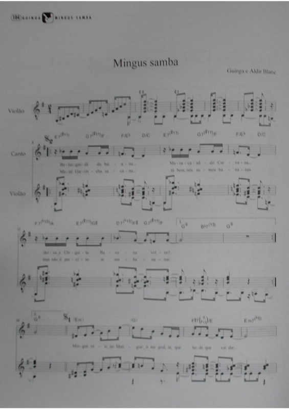 Partitura da música Mingus Samba