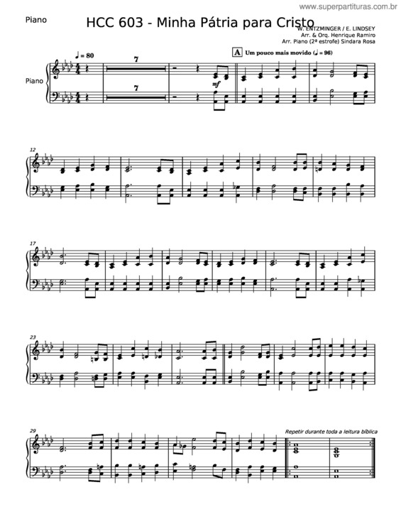 Partitura da música Minha Pátria Para Cristo – Misc Praise Songs v.2