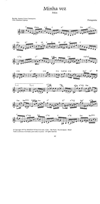 Minha Vez - Ton Carfi - Partitura para Violino