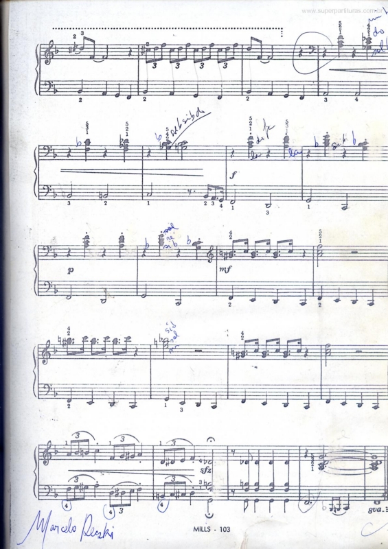 Partitura da música Miniatura Em Jazz pt3