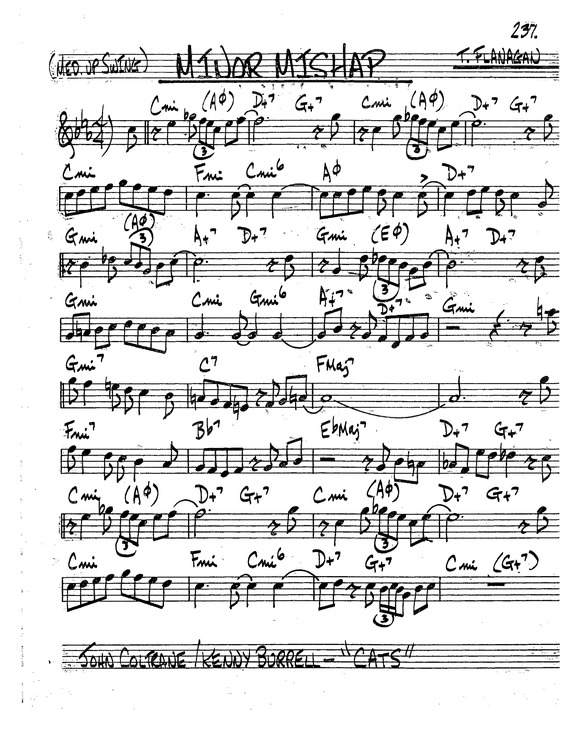 Partitura da música Minor Mishap v.2