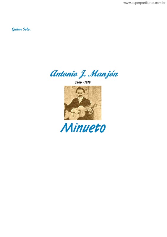 Partitura da música Minueto v.13