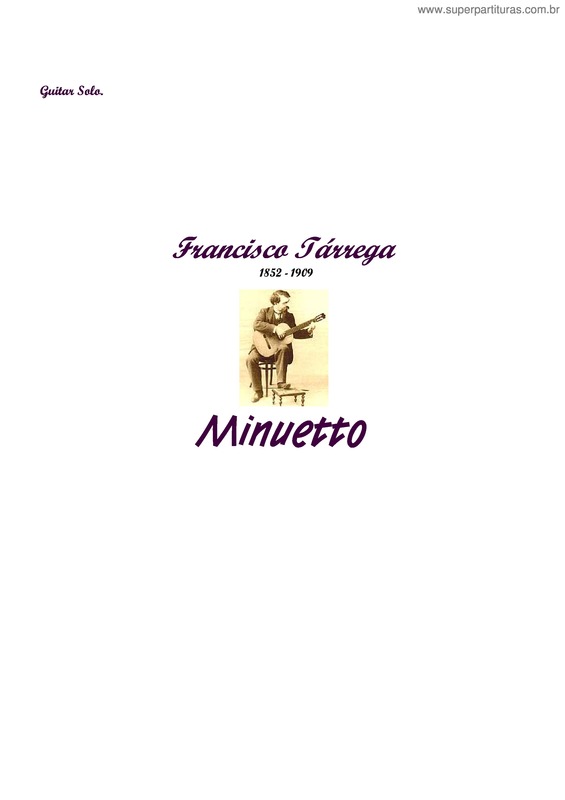 Partitura da música Minuetto v.5