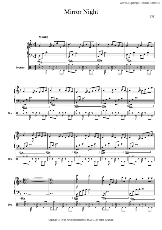 Partitura da música Mirror Night