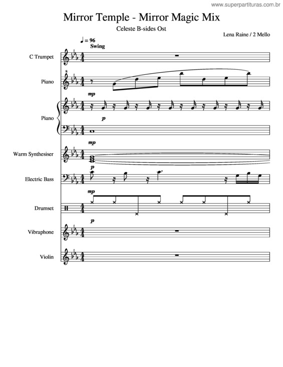 Partitura da música Mirror Temple