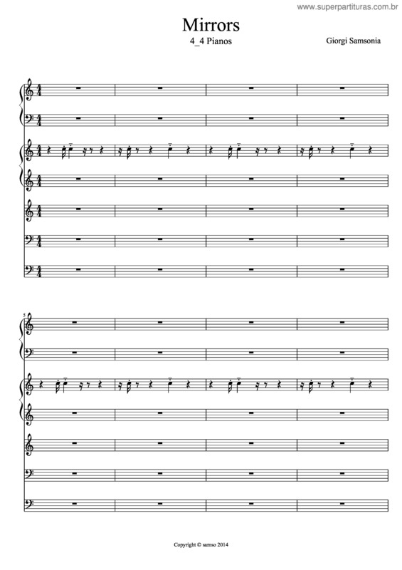 Partitura da música Mirrors 4_4