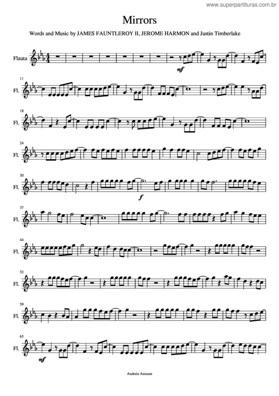 Partitura da música Mirrors v.2