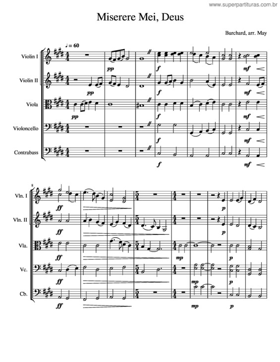 Partitura da música Miserere Mei, Deus v.24