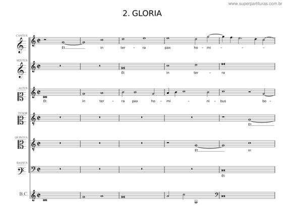 Partitura da música Missa In Illo Tempore, Sv 205 – Claudio Monteverdi v.3
