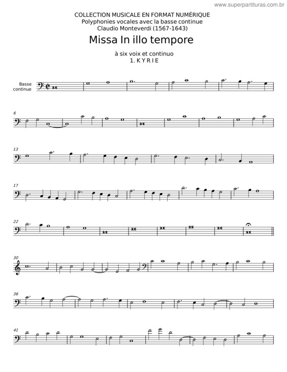 Partitura da música Missa In Illo Tempore, Sv 205 – Claudio Monteverdi v.5
