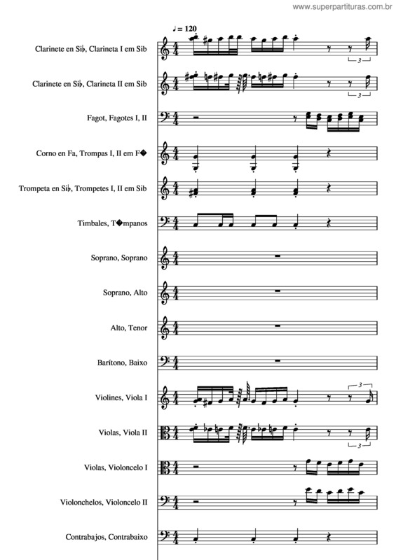 Partitura da música Missa Pastoril Gloria Nunes