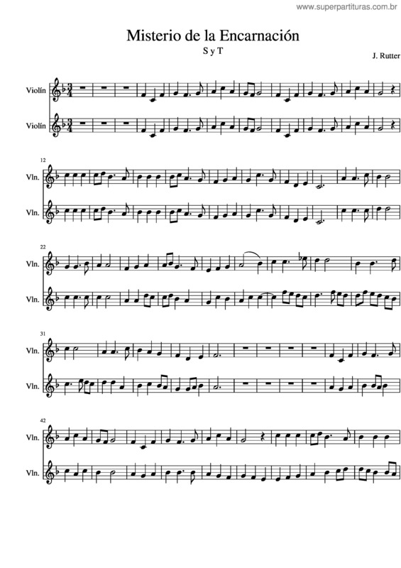 Partitura da música Misterio De La Encarnación v.4