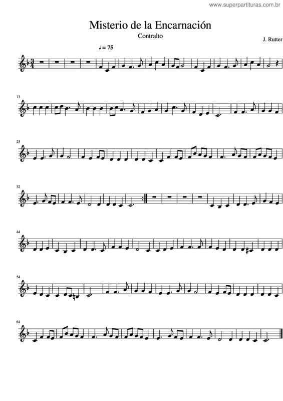 Partitura da música Misterio De La Encarnación