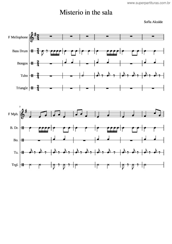 Partitura da música Misterio In The Sala