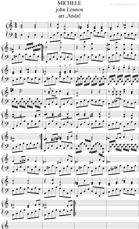 Partitura da música Mochele