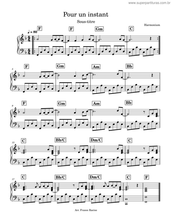 Partitura da música Mod 19.4 Pour Un Instant