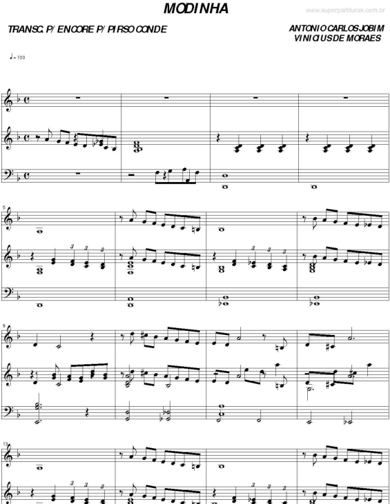 Partitura da música Modinha v.2