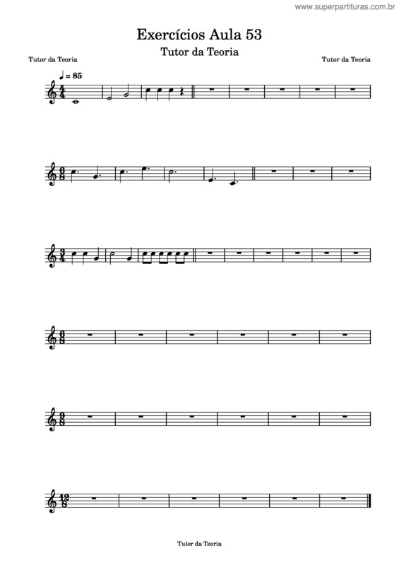 Partitura da música Módulo 5