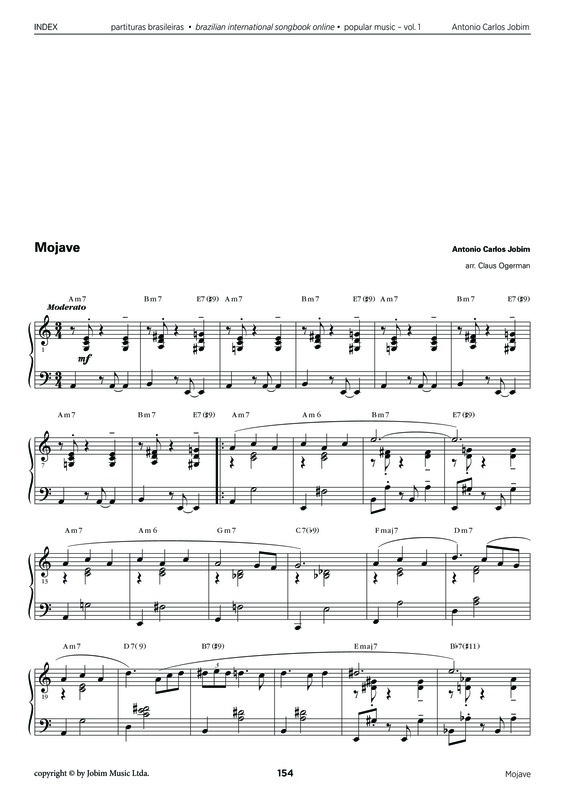 Partitura da música Mojave v.2