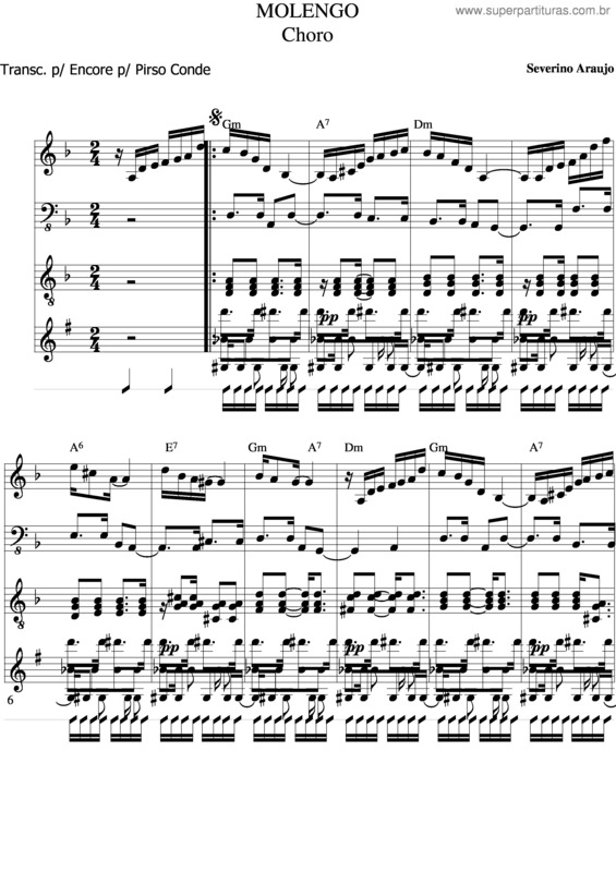 Partitura da música Molengo v.3