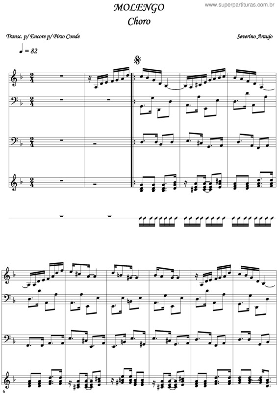 Partitura da música Molengo v.6