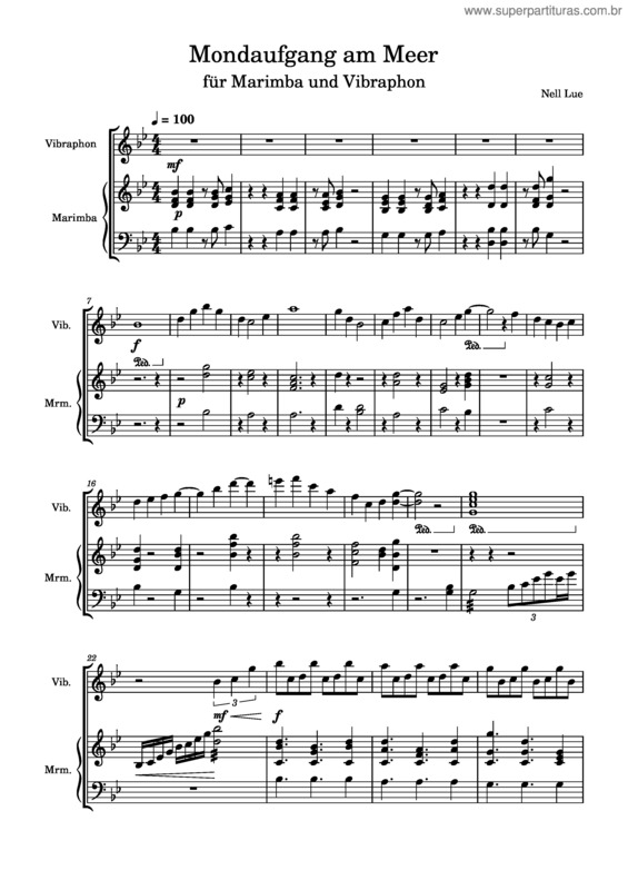 Partitura da música Mondaufgang_Am_Meer