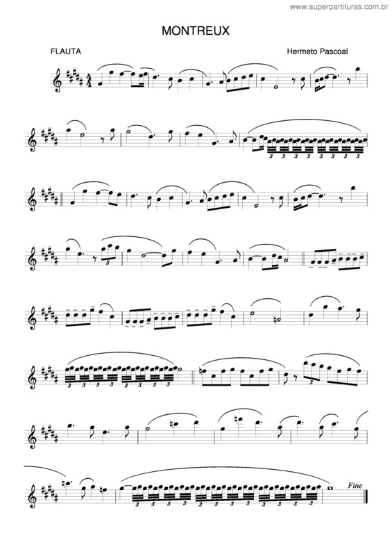 Partitura da música Montreaux v.2