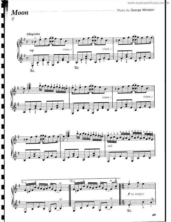 Partitura da música Moon