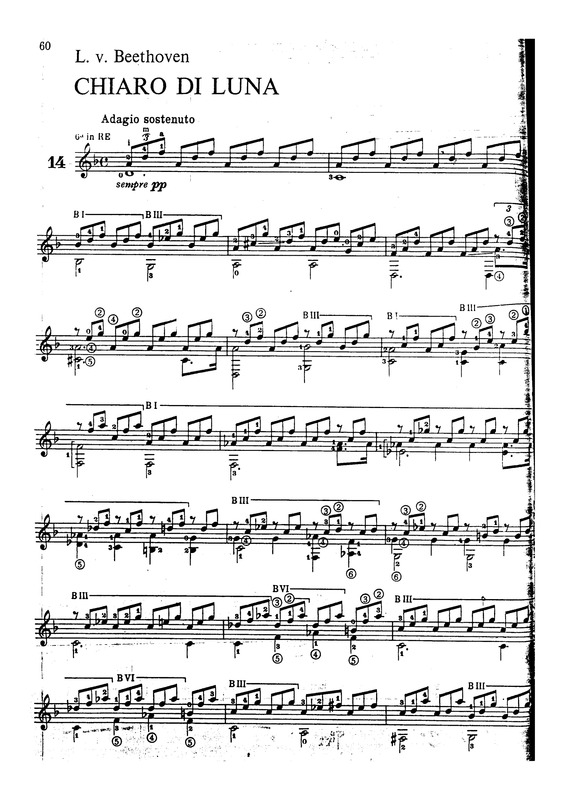 Partitura da música Moonlight Sonata (2nd Movement)