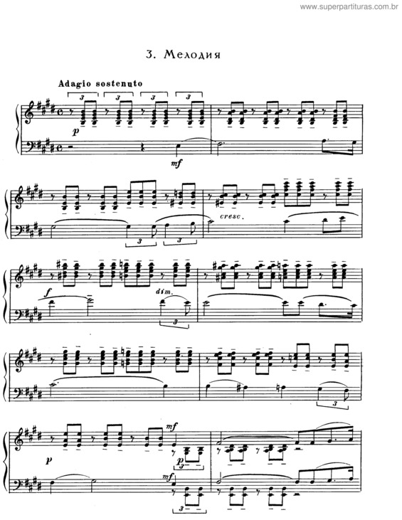 Partitura da música Morceaux de Fantaisie v.2