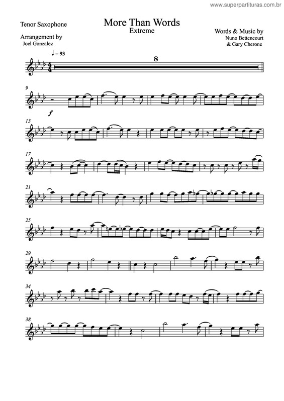 Partitura da música More Than Words v.10